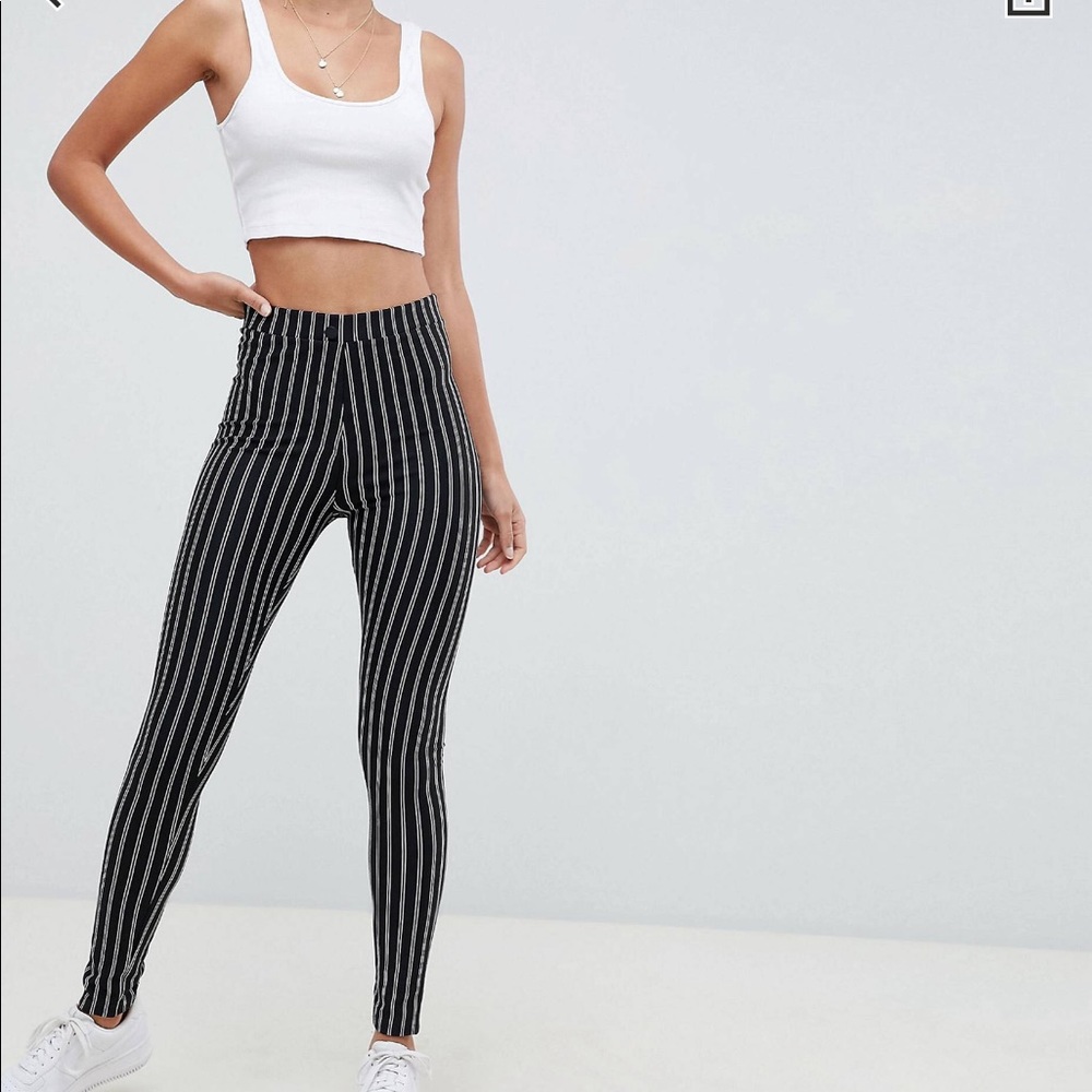 ASOS Tall skinny pointe pinstrip pants